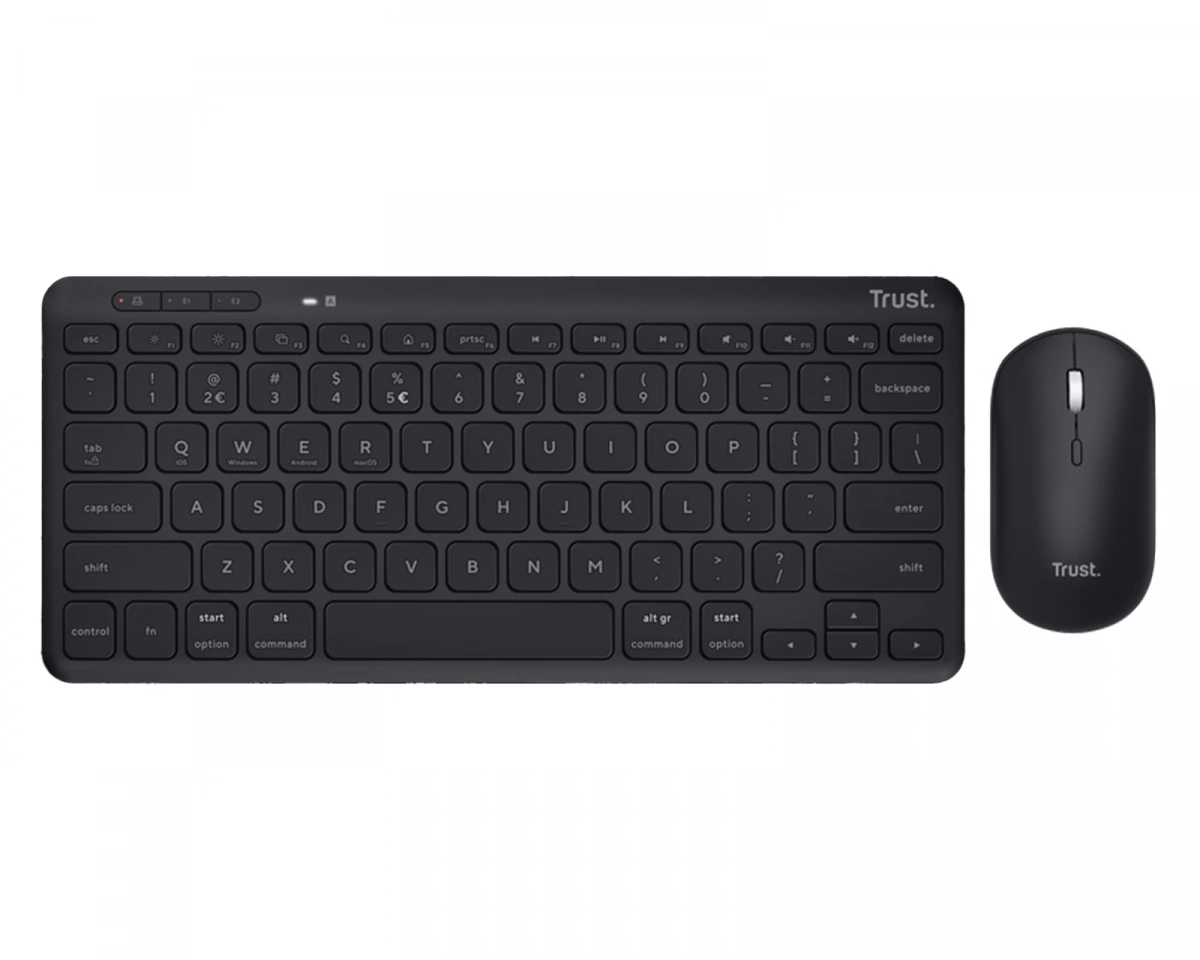 Trust LYRA Trådlöst Tangentbord och Mus Bundle