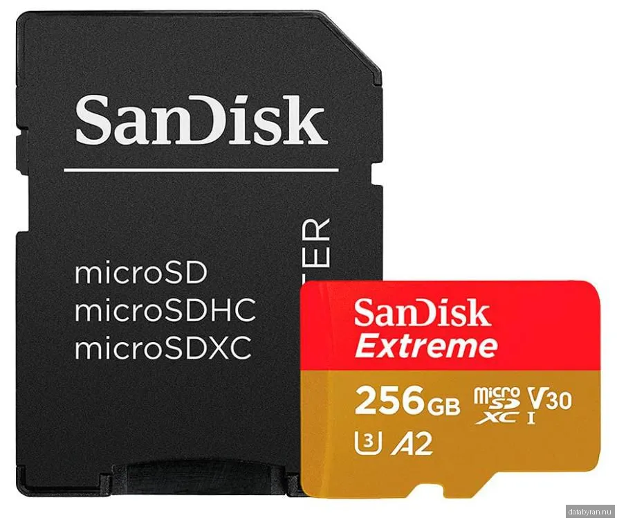SanDisk MicroSDXC Extreme+ 256 GB minneskort A2 C10 v30