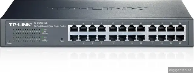 TP-LINK, nätverksswitch, 24-ports 10/100/1000Mbps, RJ45
