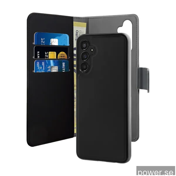 Puro Samsung Galaxy A34 2-i-1 plånboksfodral (svart)