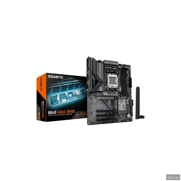 GIGABYTE B840 EAGLE WIFI6E Moderkort - AMD B840 - AMD AM5 socket - DDR5 RAM - ATX