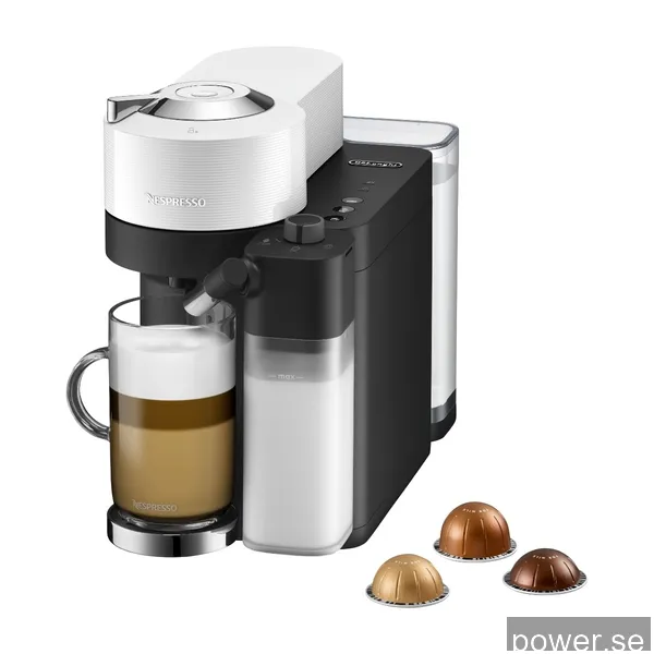 Nespresso Vertuo Lattissima kapselmaskin By Delonghi, vit
