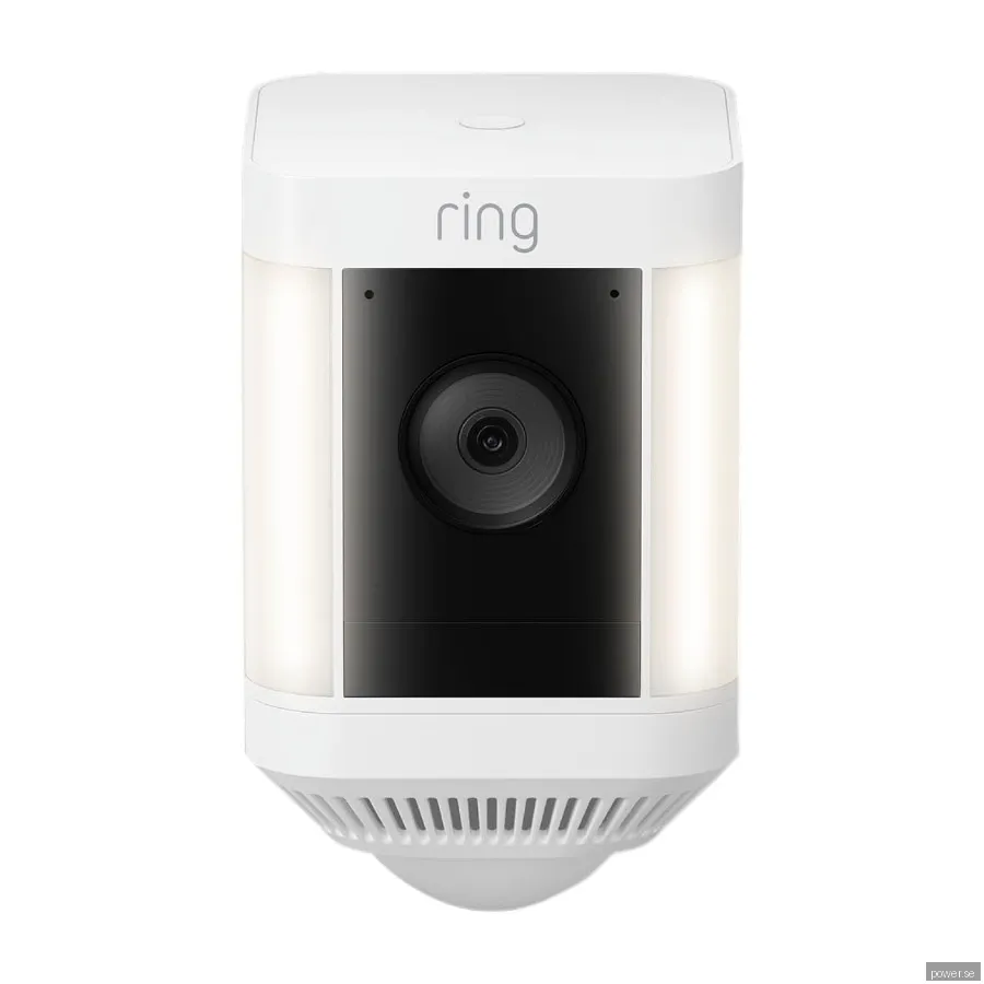 Ring spotlight Cam Plus battery övervakningskamera, vit