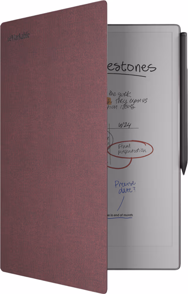 reMarkable Paper Pro Book Folio (burgundy)