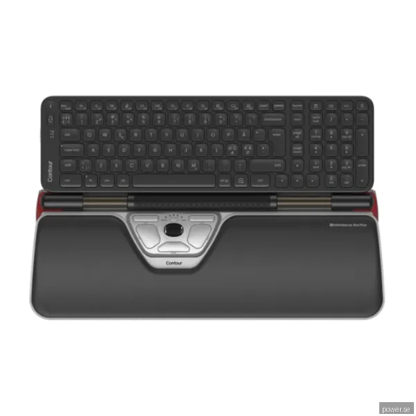 Contour Design RollerMouse Red Plus + Balance Mid Size Tangentbord - Trådlös Nordisk