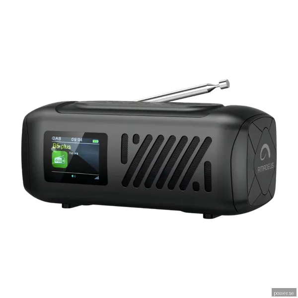 Amadeus Viola Bluetooth-högtalare med radio, svart