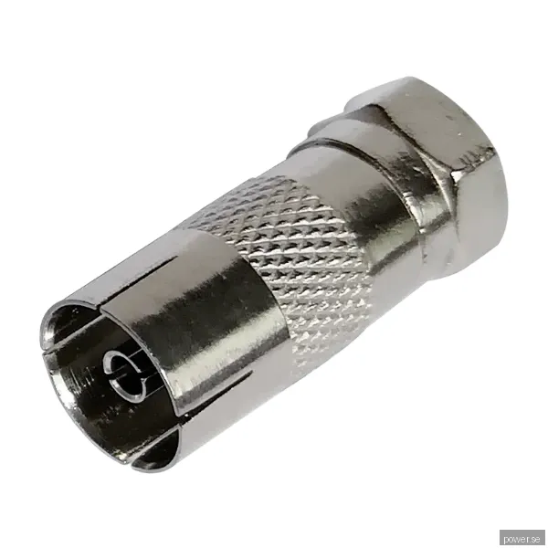 Deltaco F-hane/IEC-hona adapter