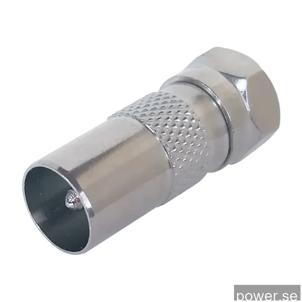 Deltaco F-hane/IEC-hane adapter