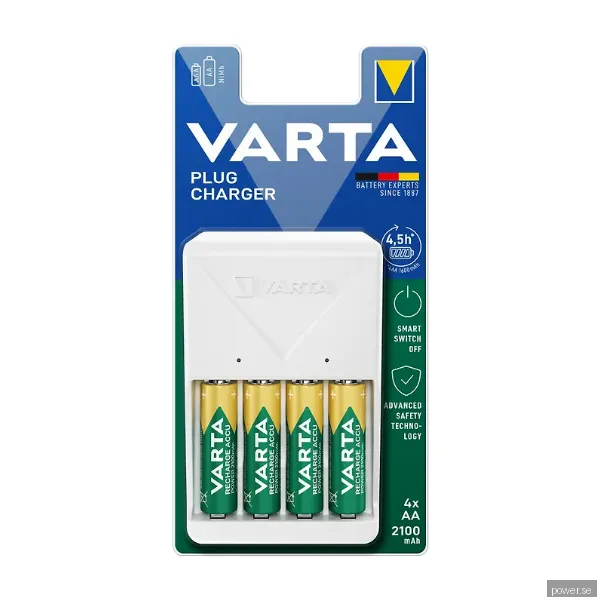 VARTA Easy Charger battery charger - with battery - 4 x AA type - NiMH - Europlug