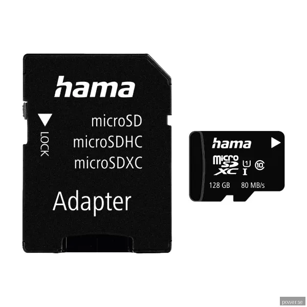 Hama MicroSDXC 128 GB C10 UHS-I 80 mb/s