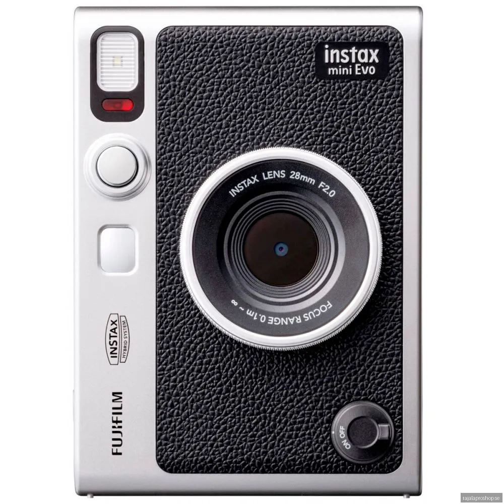 Fujifilm Instax Mini Evo Hybrid instant kamera, svart type-c