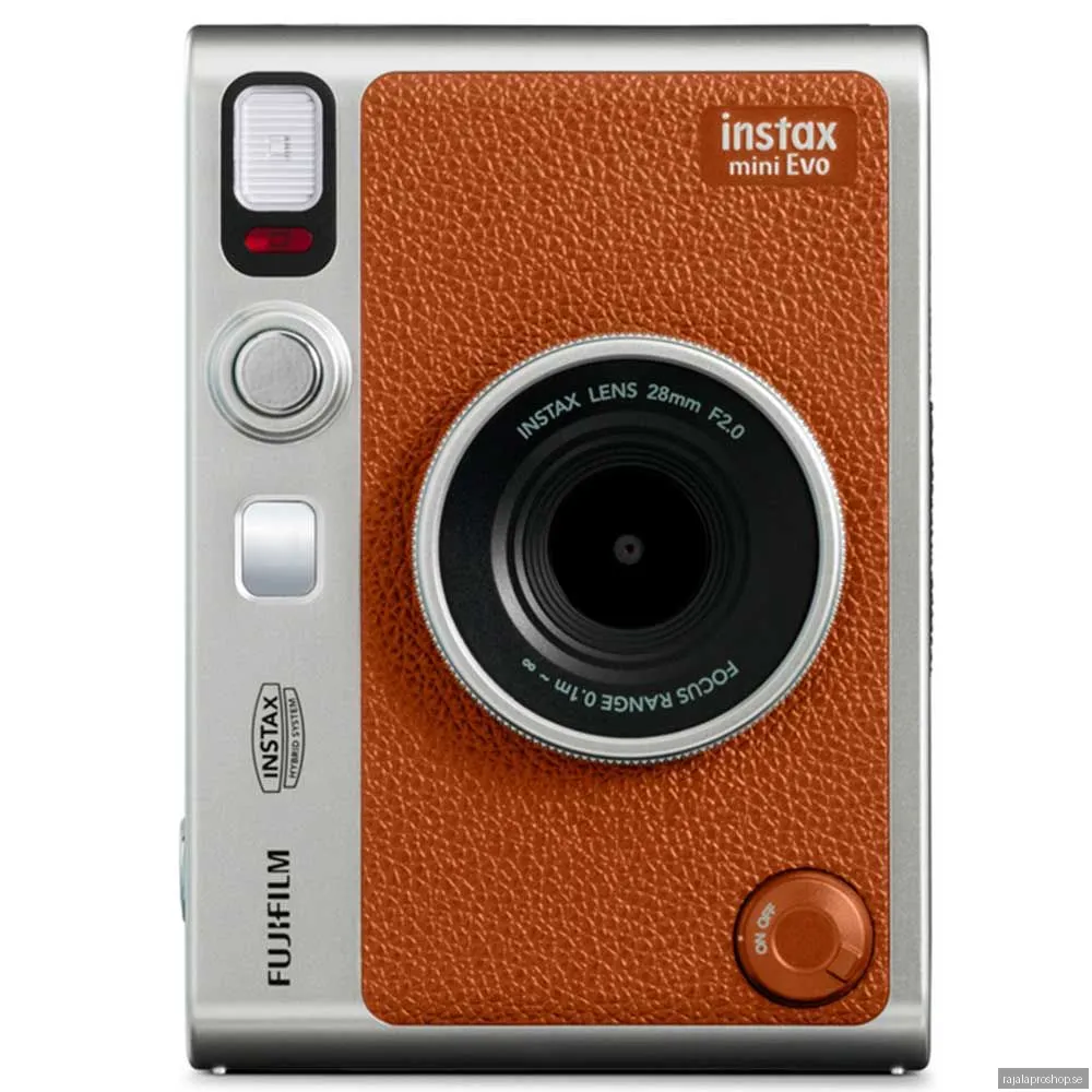 Fujifilm Instax Mini Evo Hybrid instant kamera, brun type-c