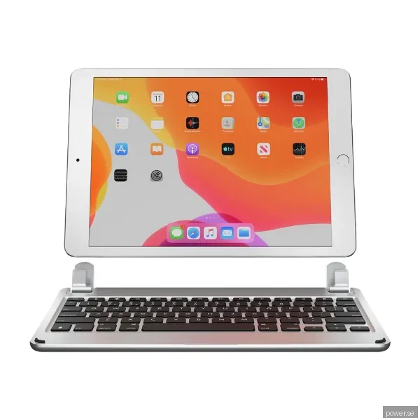 Brydge tangentbord i Aluminium för iPad 10,2 Tum, silver (Nordisk layout)