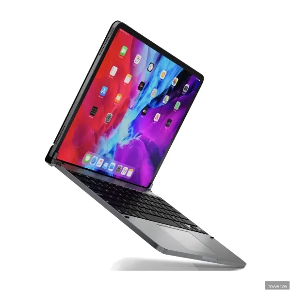 Brydge Pro + Aluminiumtangentbord för 12.9-Tums iPad Pro M. Trackpad - Nordisk layout