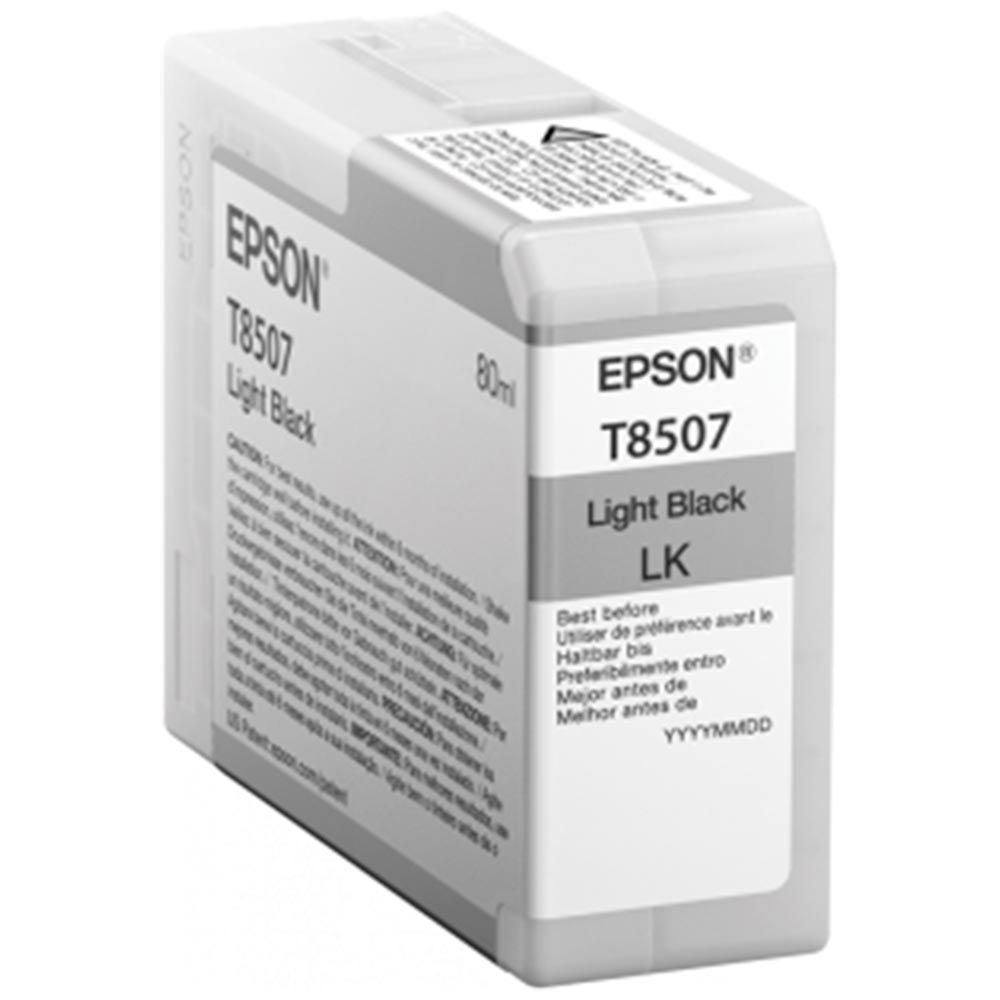 Epson UltraChrome HD T8507, 80 ml, Ljus Svart