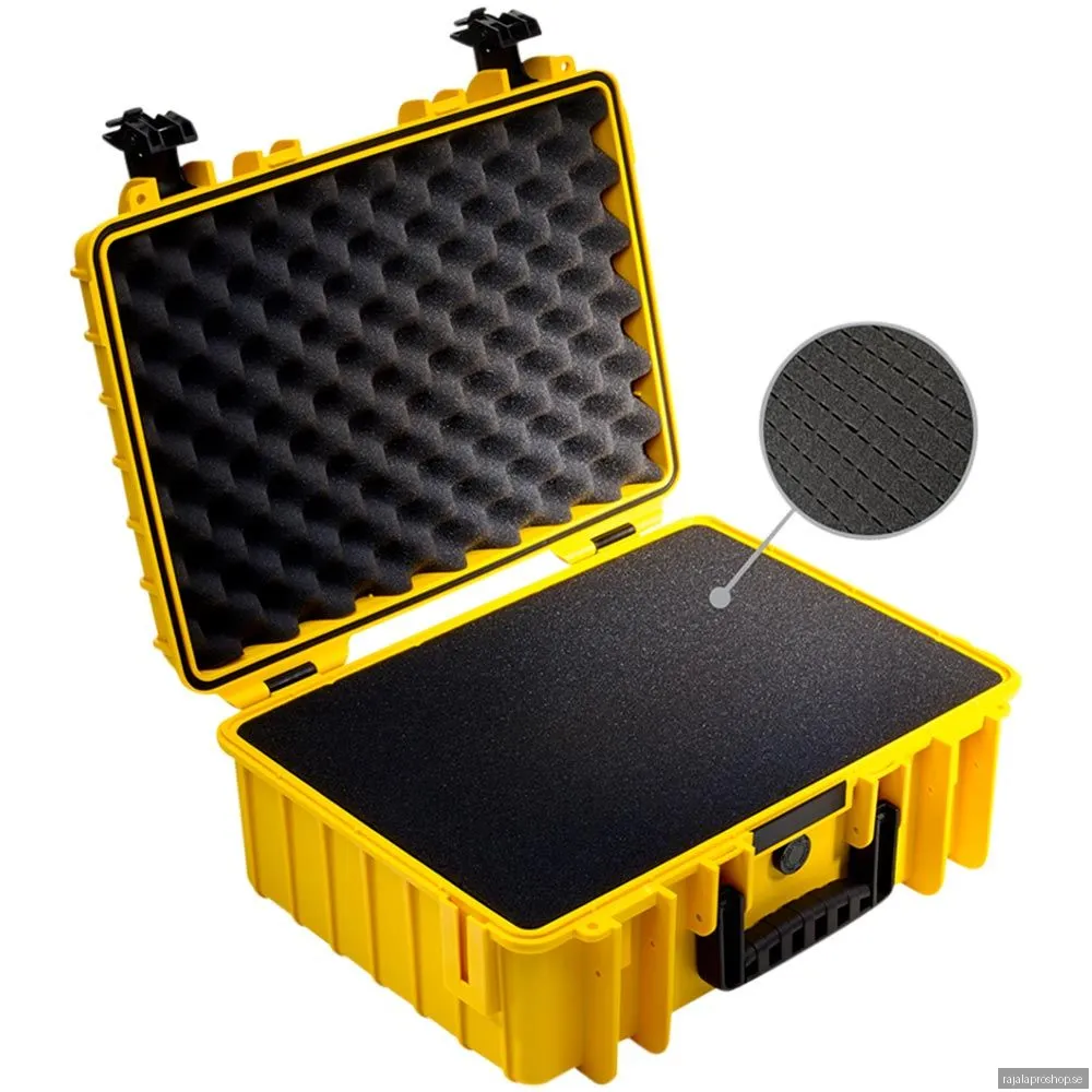 B&W Outdoor Case Type 5000 -väska, yellow