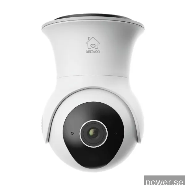 Deltaco smart home Ptz WiFi-kamera med Rörelsedetektion för utomhusbruk, vit