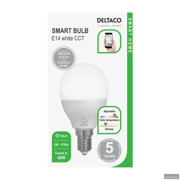 Deltaco Mini Ball smart LED-lampa DEL4350008