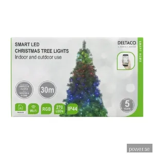 Deltaco smart RGB julgransbelysning DEL4350020