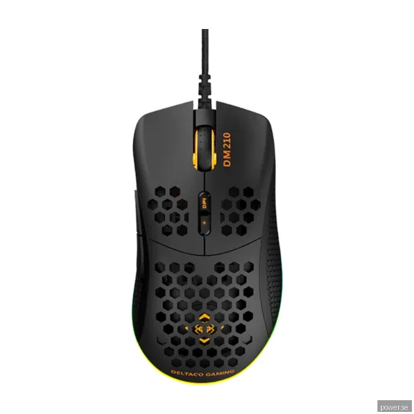 Deltaco Gaming DM210 Ultralätt RGB Gamingmus - Svart