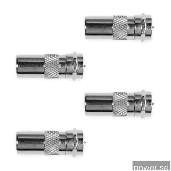 Ekon 4 Typ F Hane-Hona Koaxiala adaptrar