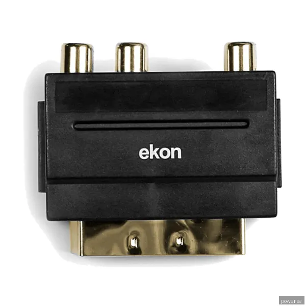 Ekon Scart / 3 RCA + s-vhs