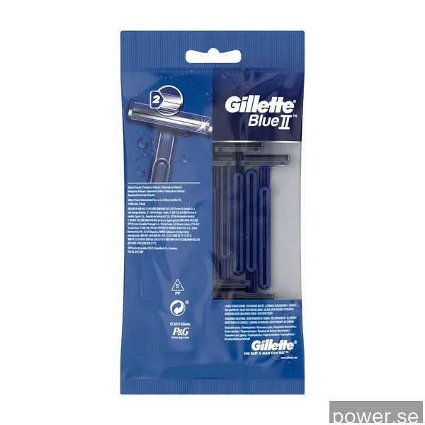 Gillette, blue II Engångsrakhyvlar 10-pack