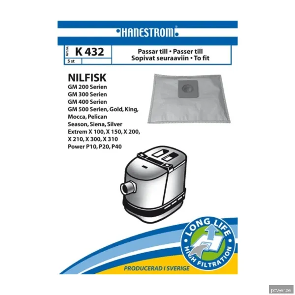 hanestroem Vacuum Cleaner Bags K432