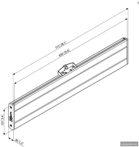 Vogels Pro PFB 3407 monteringskomponent (svart)