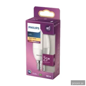 Philips LED 25W B35 E14 Ww FR nd