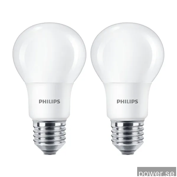 Philips LED-ljuskälla 40W E27 - Varmvitt ljus (2-pack)