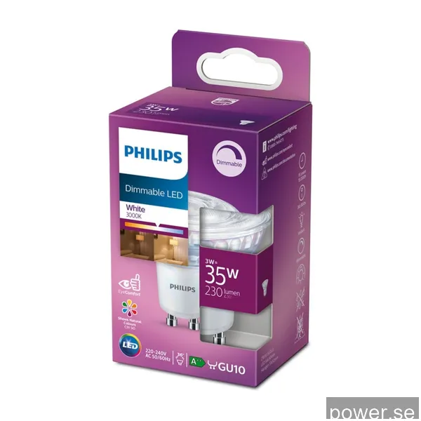 Philips LED Cla 35W GU10 C90 Wh 36D Dim 1pf/12