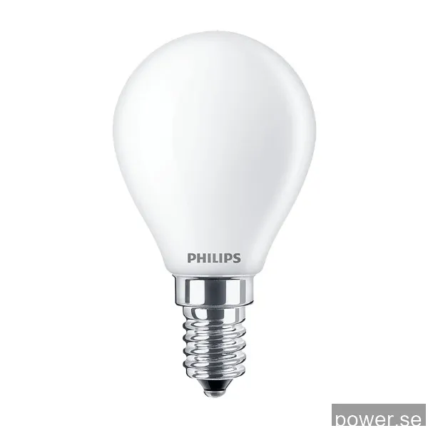 Philips LED-glödlampa Classic Mini-ball 2.2W/827 (25W) Frosted 2-pack E14
