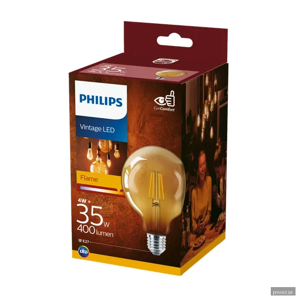 Philips LED ljuskälla E27, 400 lm