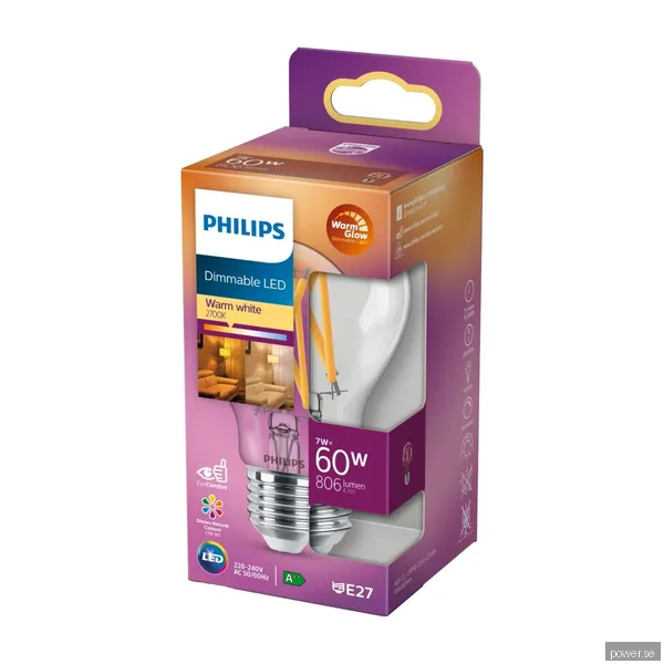Philips LED ljuskälla (Dimbar) E27, 806 lm