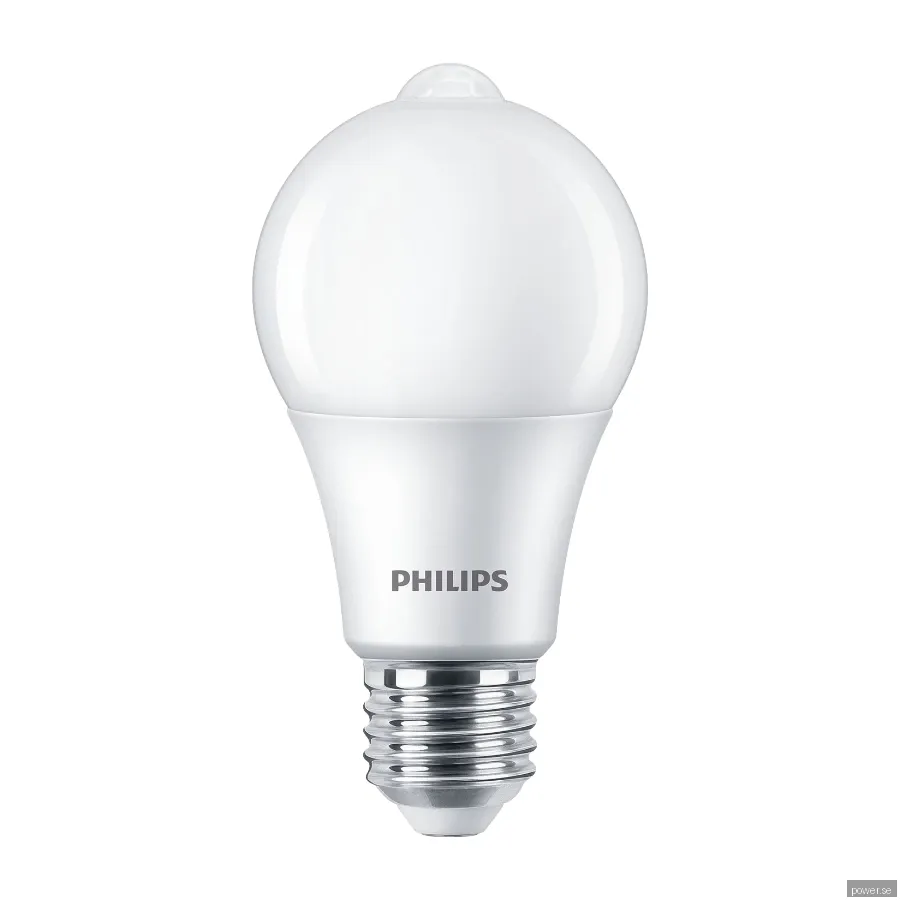 Philips LED-glödlampa Standard Sensor 8W/827 (60W) Frosted E27