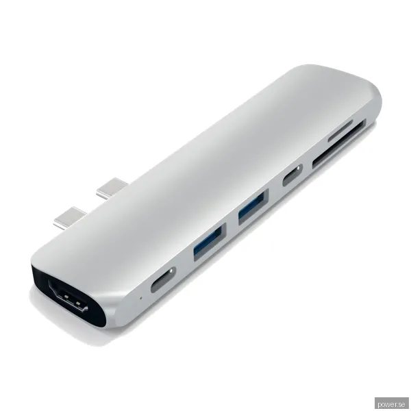 Satechi Aluminium Type-C Pro Hub adapter, silver