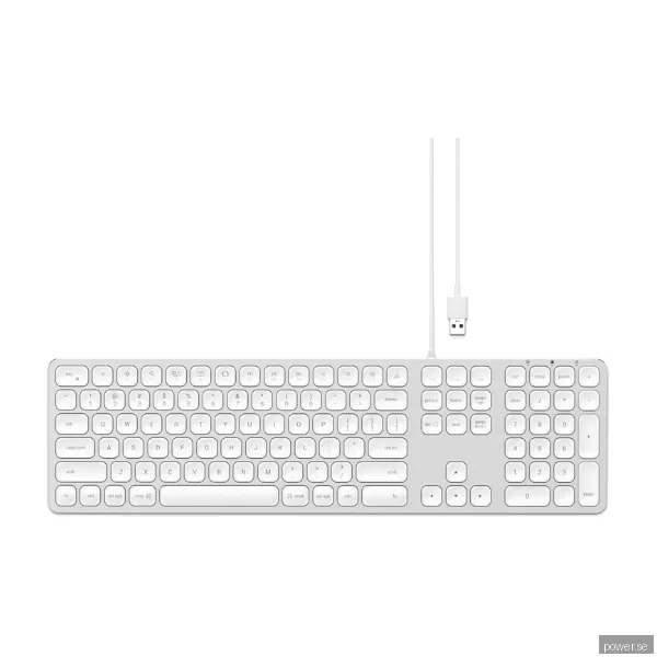 Satechi, aluminum Wired USB Keyboard - silver
