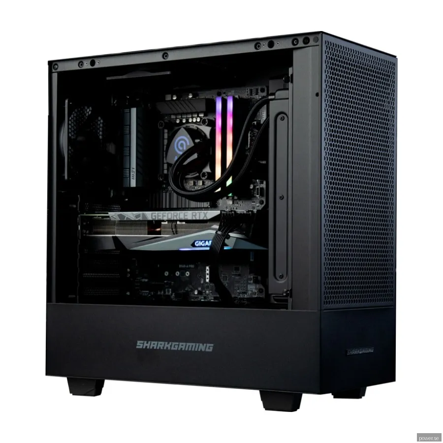 SharkGaming Tsunami I702 Stationär Gaming Dator med Intel Core I7-11700KF, 16GB Ram, 1TB i SSD och GeForce Rtx™ 3080