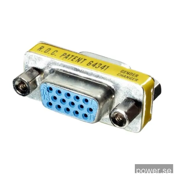 Vivanco VGA 15Pin hona - 15Pin hona. 0.1M, silver