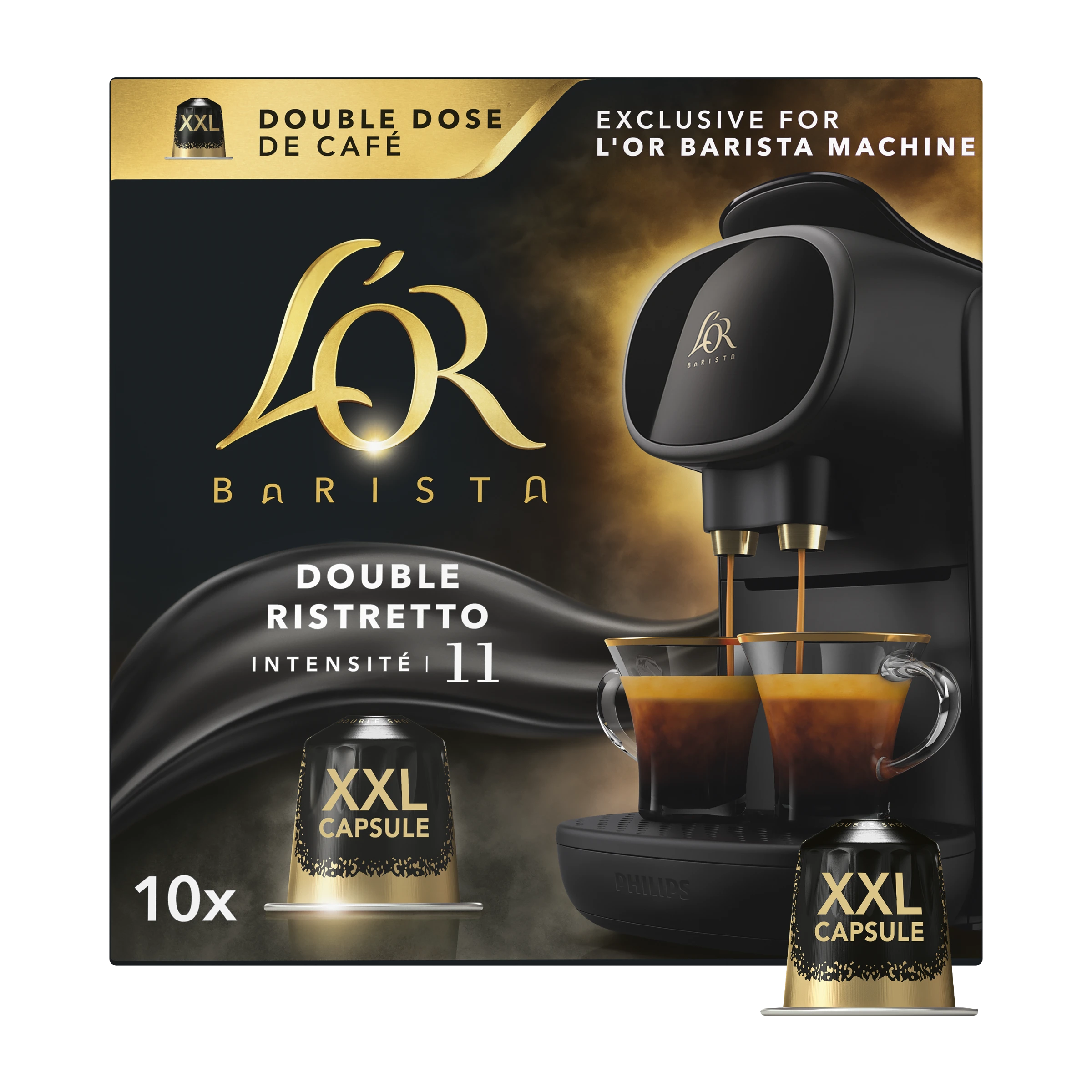 L'OR Barista Double Ristretto intensitet 11 kaffekapslar (10 st)