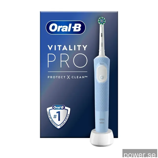 Oral-B vitality Pro elektrisktandborste, ljusblå