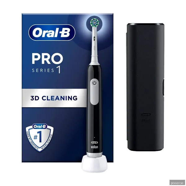 Oral-B eltandborste Pro 1 Travel Edition - tooth brush - black