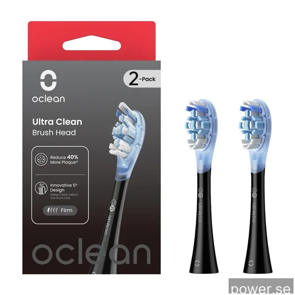 Oclean Ultra Clean borstar 2 St, svart