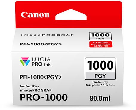 Canon PFI-1000 PGY / Foto Grå, 80 ml