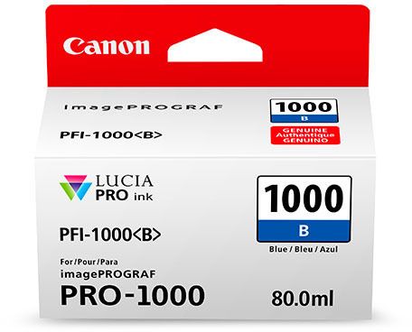 Canon PFI-1000 B / Blå, 80 ml