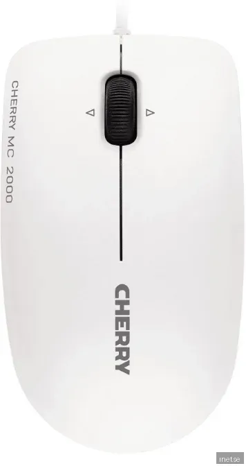 Cherry MC 2000 - mus - USB - svart - Mouse - Optic - 3 knappar - Vit