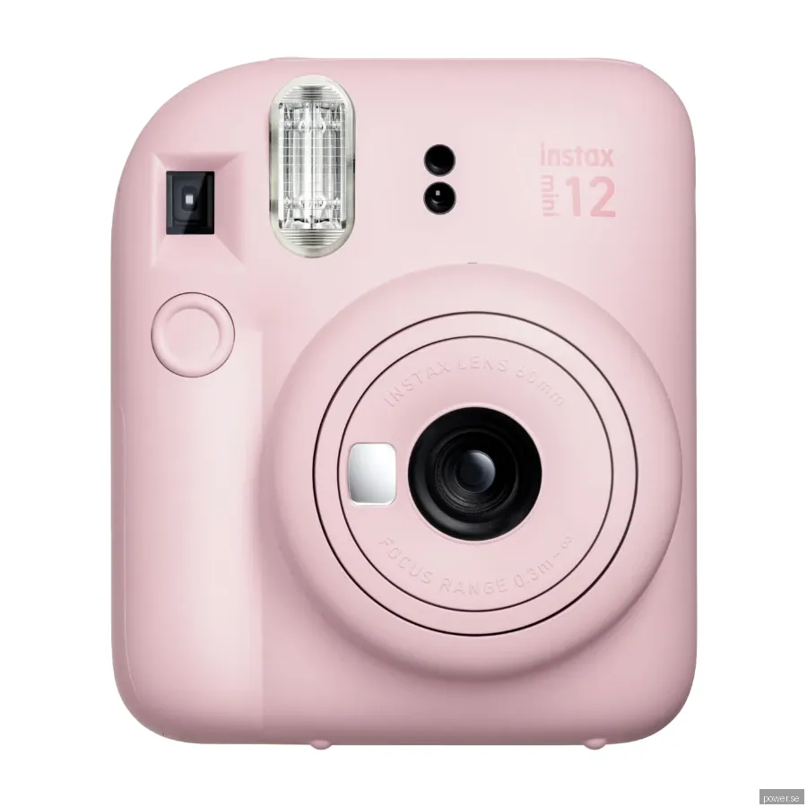 Fujifilm Instax Mini 12 snabbkamera + 10 st Instant Film, rosa