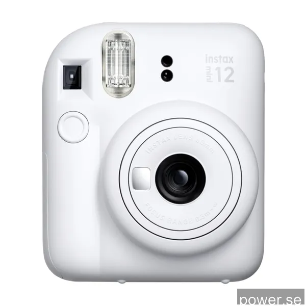 Fujifilm Instax Mini 12 kompaktkamera (vit, paket med 10 kort)