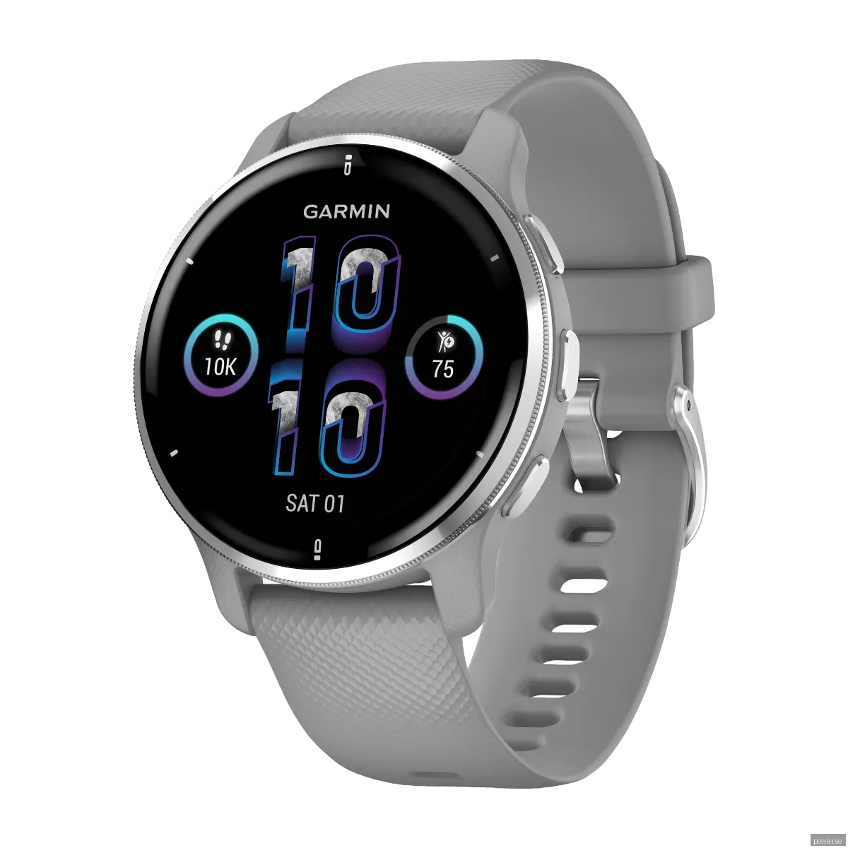 Garmin Venu 2 Plus smartklocka 43 mm, silver/grå